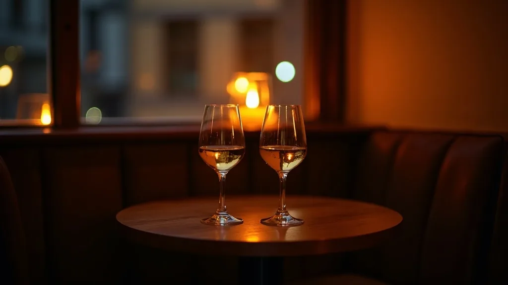 Coin a deux d un bar a vin a la chandelle a Amiens